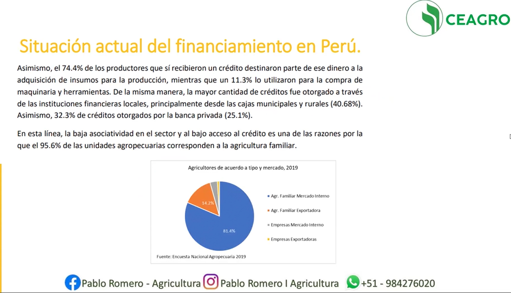 Financiamiento de la empresa agricola y pecuaria